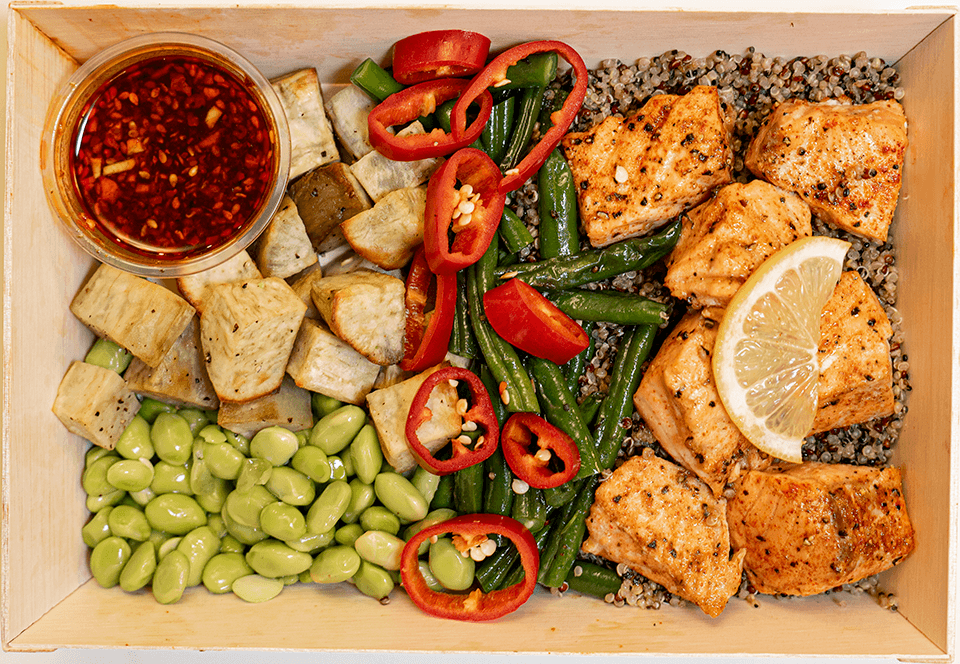 Honey Chili Salmon Bowl